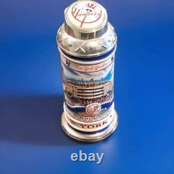 New York Yankees Lidded Beer Stein Mug Hinged Lid World Champions Yankee Stadium