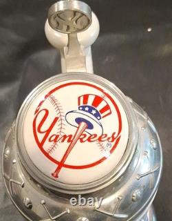 New York Yankees Lidded Beer Stein Mug Hinged Lid World Champions Yankee Stadium
