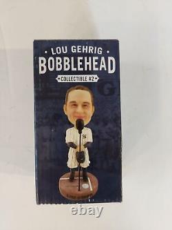 New York Yankees Lou Gehrig 2014 Luckiest Man SGA bobblehead NIB 7/2/14