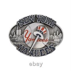 New York Yankees MLB Baseball NYC Bronx Bombers Yankee Stadium Vtg Belt Buckle