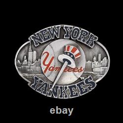 New York Yankees MLB Baseball NYC Bronx Bombers Yankee Stadium Vtg Belt Buckle