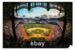 New York Yankees Old Stadium Baseball Field Ballpark 2MC1 Painting Art Print