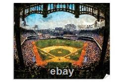 New York Yankees Old Stadium Baseball Field Ballpark 2MC1 Painting Art Print