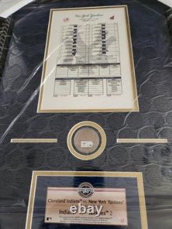 New York Yankees Opening Day Lineup Card From Yankee Stadium 2009 Framed