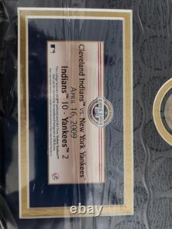 New York Yankees Opening Day Lineup Card From Yankee Stadium 2009 Framed