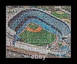New York Yankees Photo Mosaic Print Art using 250 past and present player images