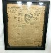 New York Yankees Red Sox 1924 Opening Day Stadium Babe Ruth Newspaper Framed