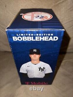 New York Yankees SGA 2022 Gerrit Cole Bobblehead, Bear Mug, Drawstring Bag +