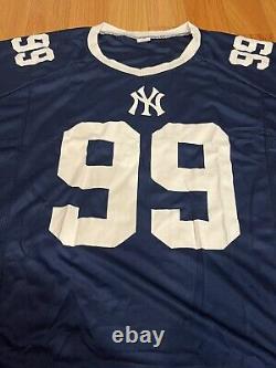 New York Yankees SGA Aaron Judge 99 Football Jersey Shirt NFL MLB 2024 XL