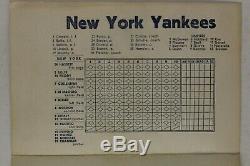 New York Yankees / St Louis Cardinals 1942 World Series ScoreCard Yankee Stadium