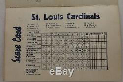 New York Yankees / St Louis Cardinals 1942 World Series ScoreCard Yankee Stadium