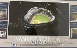 New York Yankees Stadium Authentic Dirt & Photos of 9 World Series 1923 to 2008