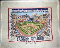 New York Yankees Stadium Baseball Sports HP Handpainted Needlepoint Canvas GJ