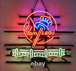 New York Yankees Stadium Beer 24x20 Neon Sign Lamp Light Gift Glass Hanging