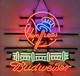 New York Yankees Stadium Bowtie Beer 24x20 Neon Sign Lamp Light Gift Glass