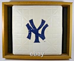 New York Yankees Stadium Game Used Base in 20x16 Frame withSteiner COA CRM
