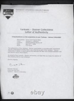 New York Yankees Stadium Game Used Base in 20x16 Frame withSteiner COA CRM