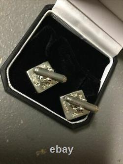 New York Yankees Stadium Seat Cuff Links Blue Sterling Silver Tokens And Icons