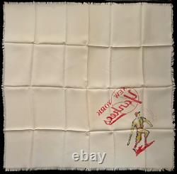 New York Yankees Stadium Souvenir Scarf 1950's-1960's MANTLE 28 x 28 NM Rare