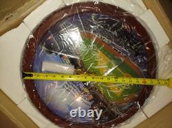 New York Yankees Stadium Stained Glass Round Wall Clock, Analog limited edition