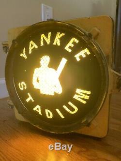 New York Yankees Stadium Street Light Original From Yankee Stadium Very Rare