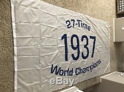 New York Yankees Stadium-used 1937 Champs Flag Dimaggio Gehrig Jeter