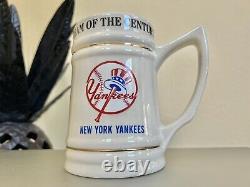 New York Yankees Team of the Century World Series Stein Babe Ruth Yankee Stadium