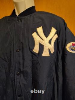 New York Yankees Topps Stadium Club Rare Full Button Swingster Lined Jacket XL