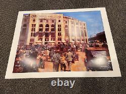 New York Yankees Yankee Stadium Bernie Fuchs Signed 25x33 Lithograph Le 700 LM