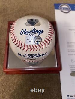 New York Yankees Yankee Stadium Final Season Game Used Baseball MLB Auth Steiner