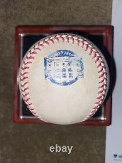 New York Yankees Yankee Stadium Final Season Game Used Baseball MLB Auth Steiner
