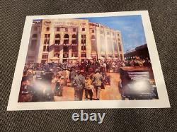 New York Yankees Yankees Stadium Fuchs Signed 25x33 Lithograph Le 700 LM Lot 10