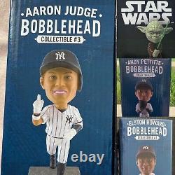 Ny Yankees 4 Bobblehead Set Sga 2022 Judge Elston Howard Pettitte Yoda Star Wars