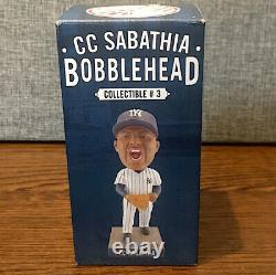 Ny Yankees CC Sabathia Bobblehead Sga Nib 7/27/2018 Braved Rain For It