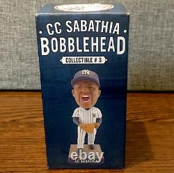 Ny Yankees CC Sabathia Bobblehead Sga Nib 7/27/2018 Braved Rain For It