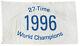 Ny Yankees Game Used World Champions 1996 Stadium Flown Pennant Flag Sign Banner
