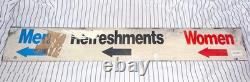 OLD YANKEE STADIUM GAME USED REFRESHMENTS MEN WOMEN 7x48 SIGN MLB HOLO + STEINER