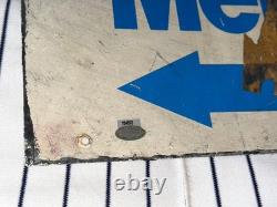 OLD YANKEE STADIUM GAME USED REFRESHMENTS MEN WOMEN 7x48 SIGN MLB HOLO + STEINER