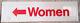 Old Yankee Stadium Game Used Women + Arrow 9x34 Plastic Sign Mlb & Steiner Coa