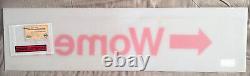 OLD YANKEE STADIUM GAME USED WOMEN + ARROW 9x34 PLASTIC SIGN MLB & STEINER COA