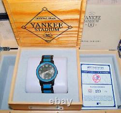 ORIGINAL GRAIN 1923 YANKEE STADIUM SEAT WATCH #120/150! Jeter Mantle Mattingly