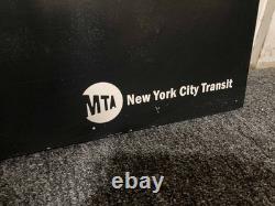 ORIGINAL NYC MTA Subway Temp Sign 30 x 20 161 St Station Yankee Stadium RARE
