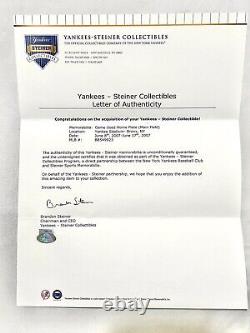 Old Yankee Stadium GAME USED MAIN FIELD Home Plate 2007 DUAL Steiner / MLB COA