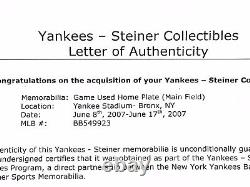 Old Yankee Stadium GAME USED MAIN FIELD Home Plate 2007 DUAL Steiner / MLB COA