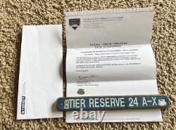 Old Yankee Stadium Game Used Blue Tier Reserve 24 A-x Plate Mlb & Steiner Coa