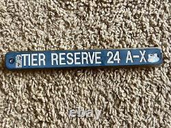Old Yankee Stadium Game Used Blue Tier Reserve 24 A-x Plate Mlb & Steiner Coa