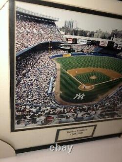 Old Yankee Stadium Photo Matte and Framed New York Yankees Ruth Mantle DiMaggio