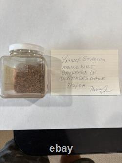 Old Yankee Stadium Pitchers mound dirt, Collected by Tommy John + auto Ball/pics