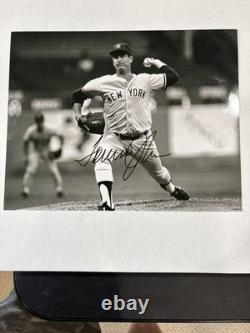 Old Yankee Stadium Pitchers mound dirt, Collected by Tommy John + auto Ball/pics
