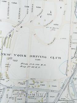 Orig 1885 South Bronx, Yankee Stadium Grand Concourse 3rd Av New York Atlas Map